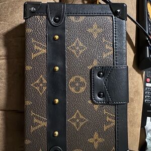 Louis Vuitton Monogram Trunk Bag with Black and Gold Accents